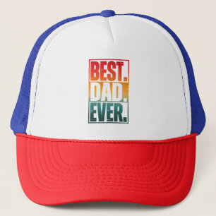 CASQUETTE MEILLEUR PÈRE JAMAIS TYPOGRAPHIE