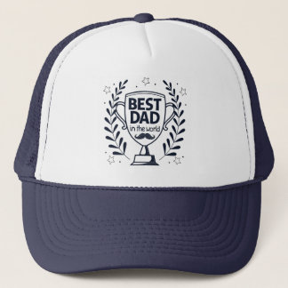 Casquette Meilleur Trophée Papa - Cadeau de fête du Père