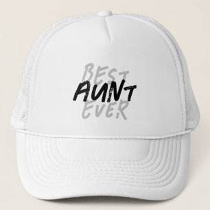 Casquette Meilleure Tante Jamais Grunge Noir et Blanc Modern