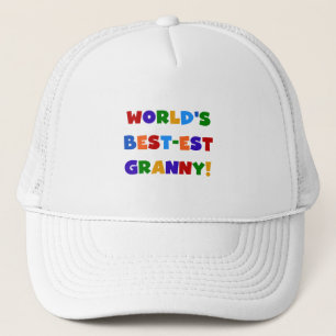 Casquette Meilleures couleurs vives de mamie au monde