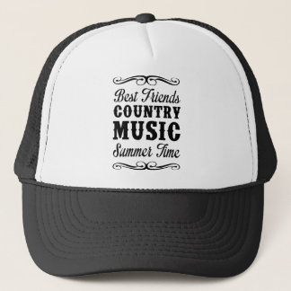 Casquette Meilleurs amis, musique country, heure d'été