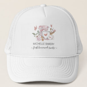 Casquette Mélangeur de stand de boulangerie aquarelle