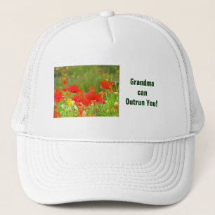 Casquette Mémé peut vous distancer ! chapeaux Fleurs de pavo