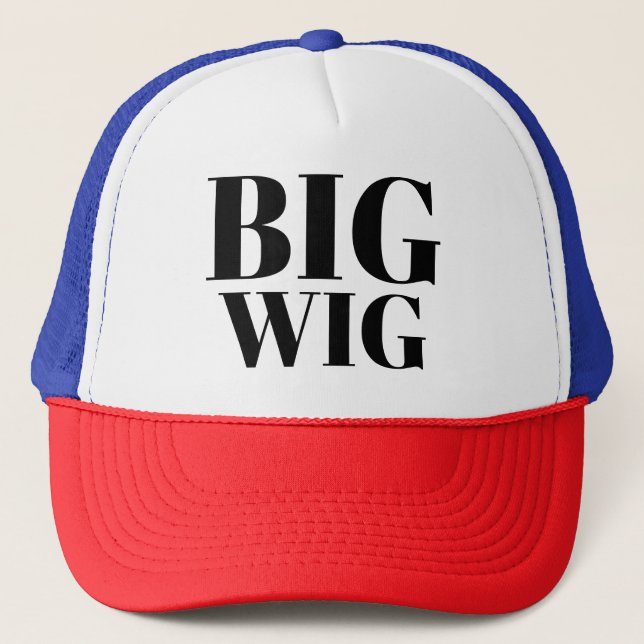 Casquette Mens Fashion Funky Novelty Baseball BIG WIG (Devant)