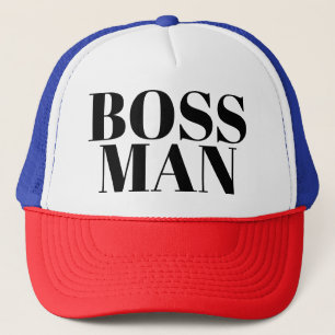 Casquette Mens Fashion Funky Novelty Baseball BOSS MAN