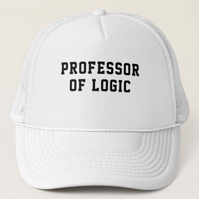 Casquette Mens Funny PROFESSEUR DE NOUVELLE LOGIC (Devant)