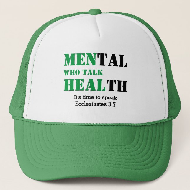 Casquette Mens HOMMES EN SANTÉ MENTALE QUI PARLENT CONSCIENC (Devant)