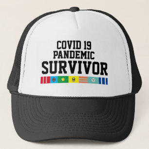 Casquette Mens Sports NOUVELLE COVID 19 PANDÉMIE SURVIVOR