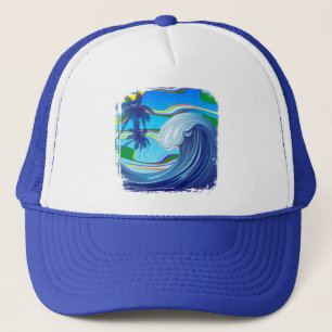 Casquette Mer Océan Grande Vague Eau