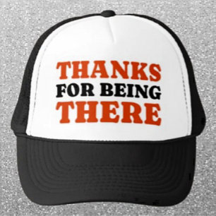Casquette Merci D'Être Là Audacieuse Typographie Trucker Hat