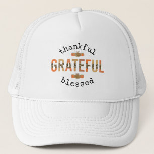 Casquette Merci Grateful Blessé mignon automne Thanksgiving