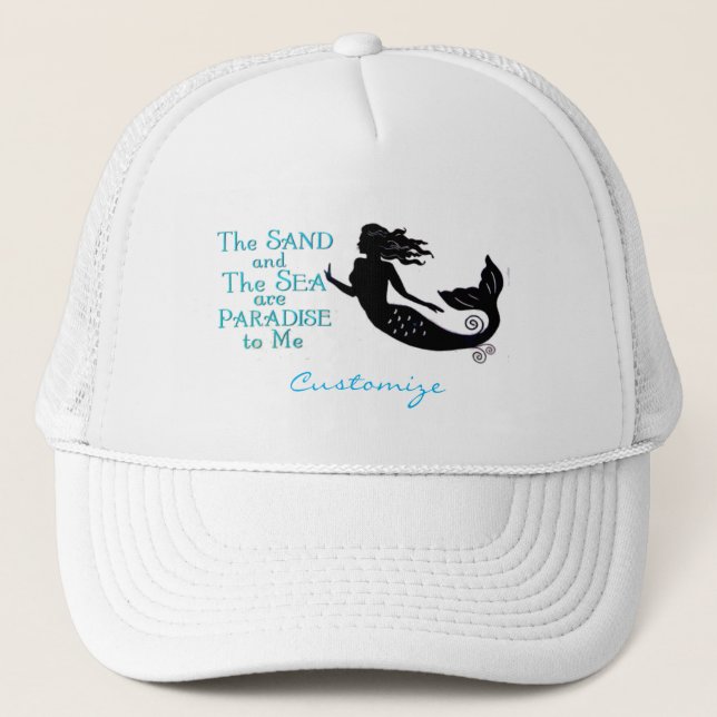 Casquette Mermaid de plage de sable et de mer Thunder_Cove (Devant)
