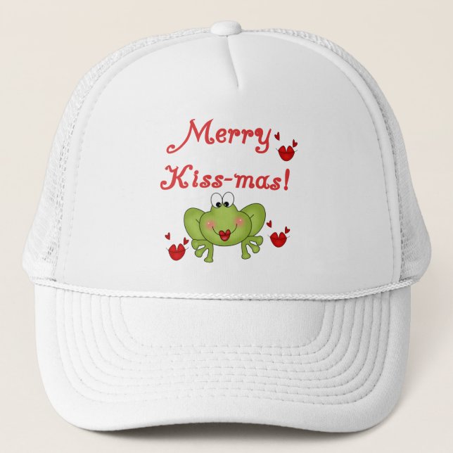 Casquette Merry Kiss-Mas T-shirts et cadeaux (Devant)
