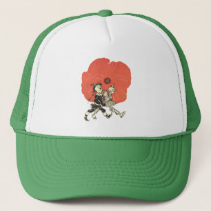 Casquette Merveilleux Magicien d'Oz, Dorothy avec des fleurs