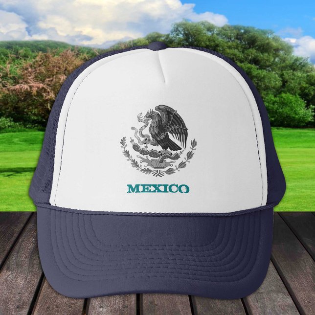Casquette Mexique & emblème d'aigle mexicain, mode drapeau / (Créateur téléchargé)