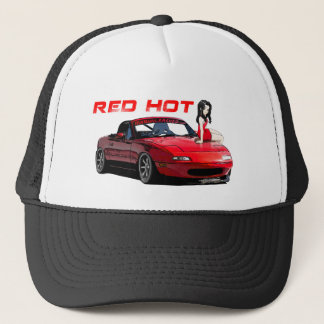 Casquette Miata MX-5 d'un rouge ardent