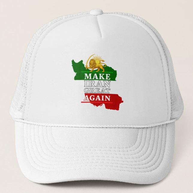 Casquette MIGA Shir o Khorshid - Make Iran Great Again (Devant)