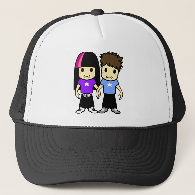 Casquette mignon de couples (Devant)