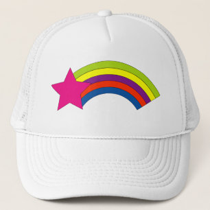 Casquette Mignon Étoile Rose Arc-en-Ciel Coloré Kawaii