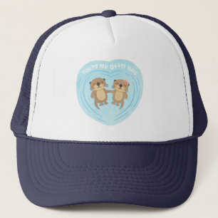 Casquette Mignonne Tu Es Mon Otter Half Otters tenant Les Ma