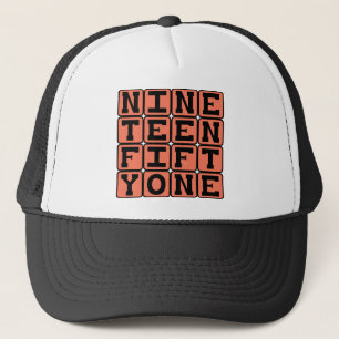 Casquette Mille neuf cent cinquante et un, Année 1951