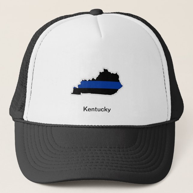 Casquette mince de camionneur du Kentucky Blue (Devant)
