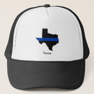 Casquette mince de camionneur du Texas Blue Line