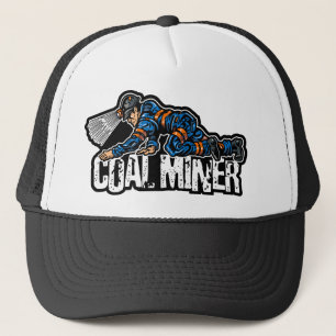 CASQUETTE MINEUR DE CHARBON À GENOUX