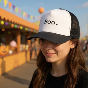 Casquette Minimaliste Sarcastique Halloween Boo