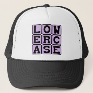 Casquette Minuscule, Style de lettrage