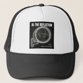 Casquette Miroir IA Techno sombre Dystopie Déchets en sortie