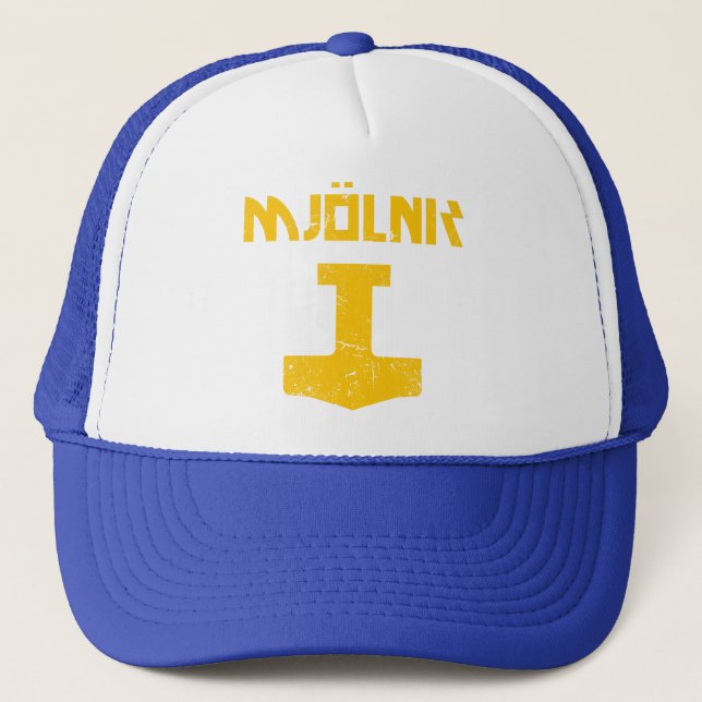 Casquette mjolnir_golden_destroyed (Devant)
