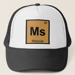 Casquette Mme - Missoula Montana Chimie Tableau Périodique