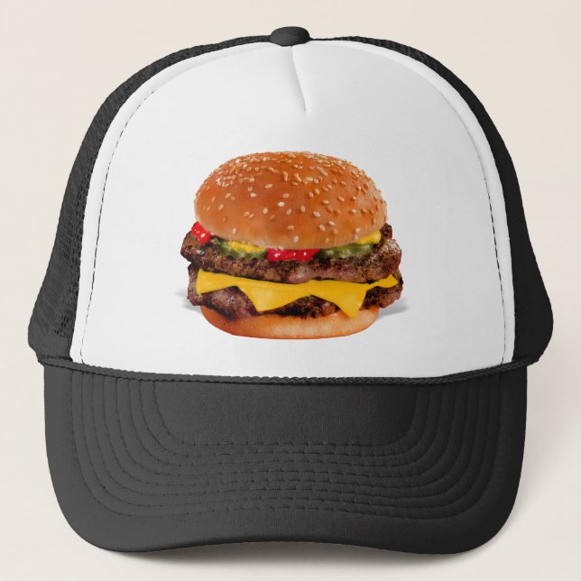 Casquette Mmmm cheeseburger (Devant)