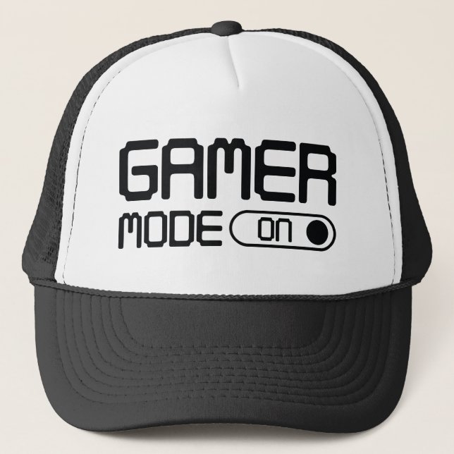Casquette Mode Gamer activé (Devant)