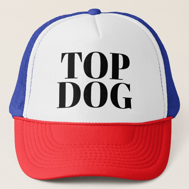 Casquette Mode Homme Drôle Novelty Baseball TOP CHIEN (Devant)