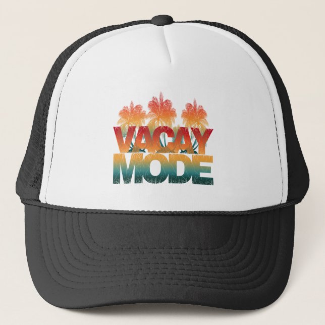 Casquette mode vacances T-shirt Trucker Hat (Devant)