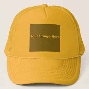 Casquette Modèle de chapeau de camionnette jaune/jaune.