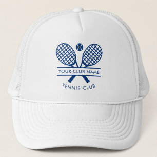 Casquette Modern Tennis Country Club Nom Raquettes Icônes Bl