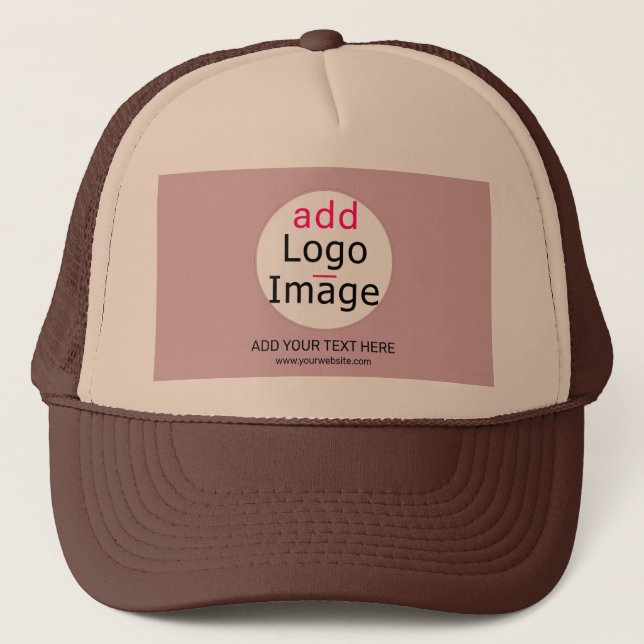 Casquette Moderne Entreprise Personnalisable Dusty Rose tele (Devant)