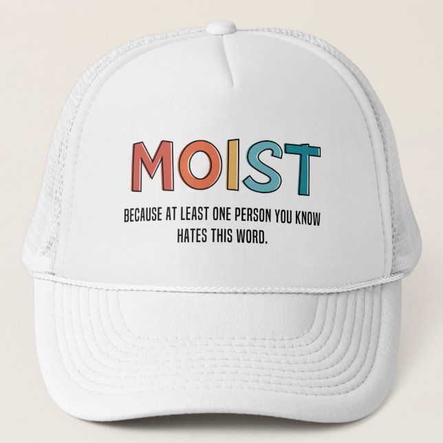 Casquette Moist Funny Dit Humour humide Dons Amusants (Devant)
