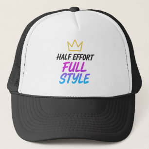 Casquette Moitié d'effort Full Style Funky Sarcastic Trucker