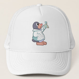 Casquette Mole comme scientifique avec tube d'essai