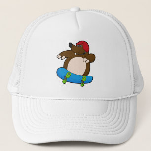 Casquette Mole en Skate avec Skateboard & Casque