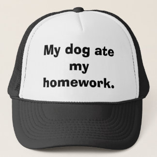 Casquette Mon chien a mangé mon travail