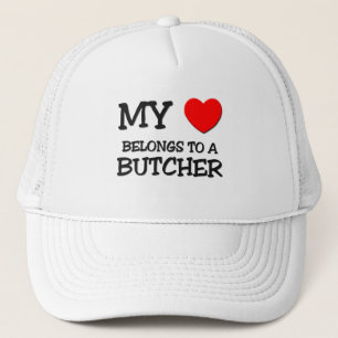 Casquette Mon coeur appartient à un BOUCHER
