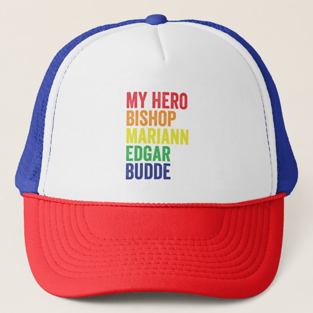 Casquette Mon héros Mgr Mariann Edgar Budde Trans LGBT (Devant)