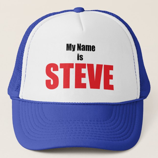 Casquette Mon nom est Steve (Devant)
