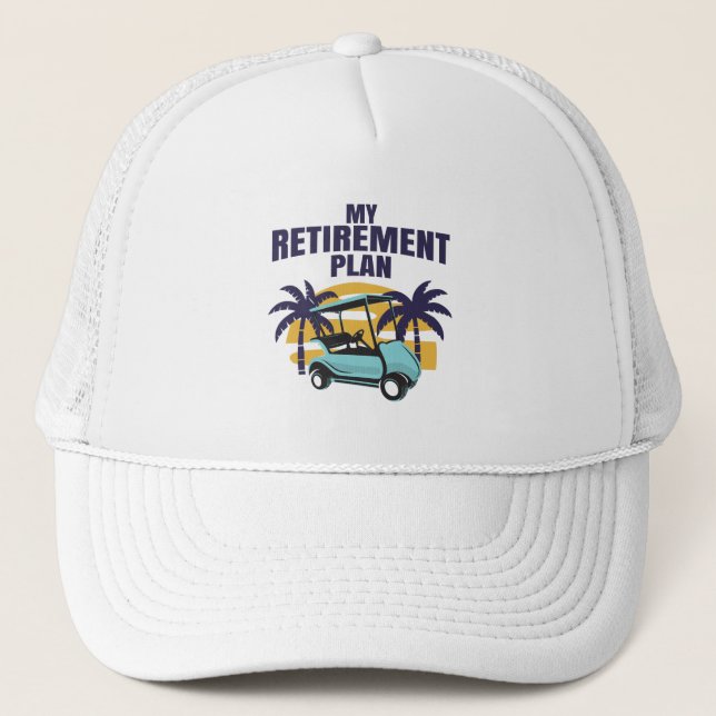 Casquette Mon plan de retraite Golf (Devant)