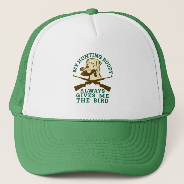 Casquette Mon pote de chasse me donne toujours l'oiseau (Devant)